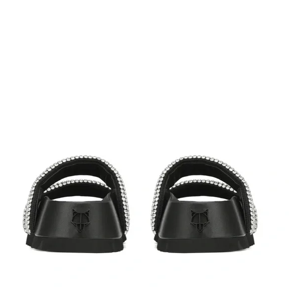 Naked Wolfe Valencia Black Diamond Nylon Slides - Picture 3 of 8